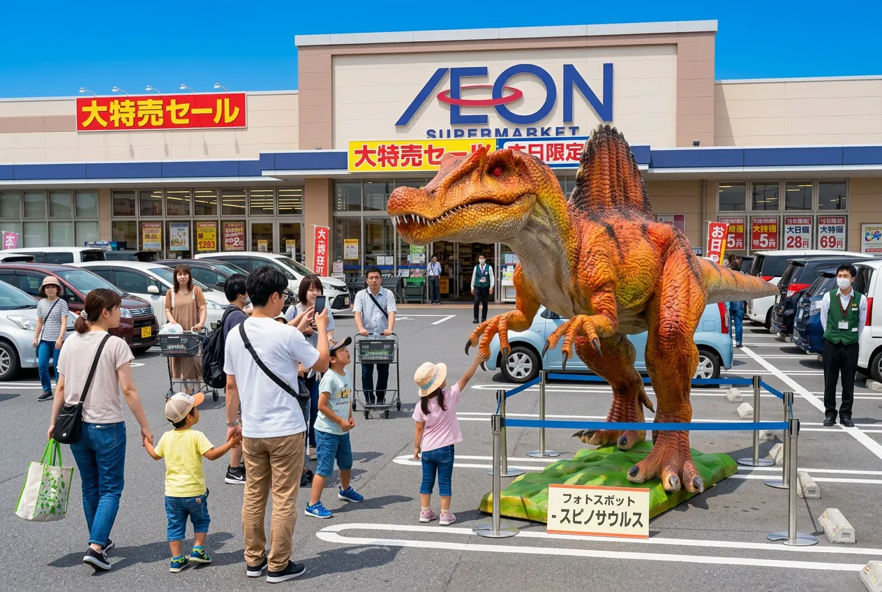 ショッピングモールにて