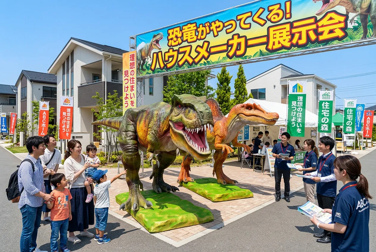 住宅展示場のイベントにて