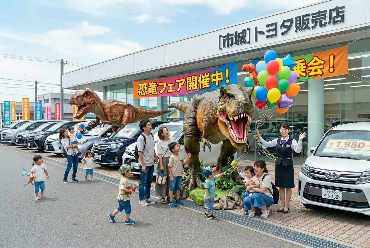 車の販売イベントにて