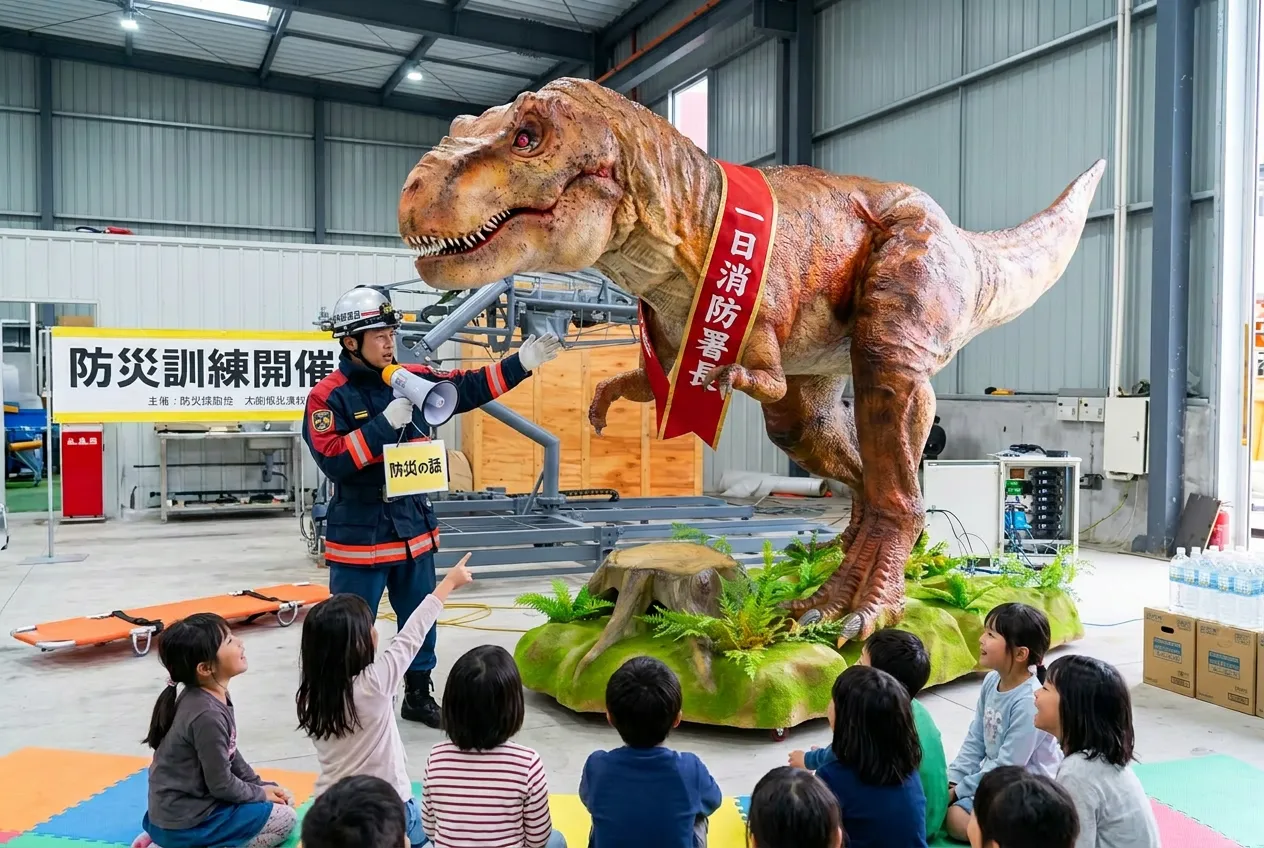 防災訓練にて